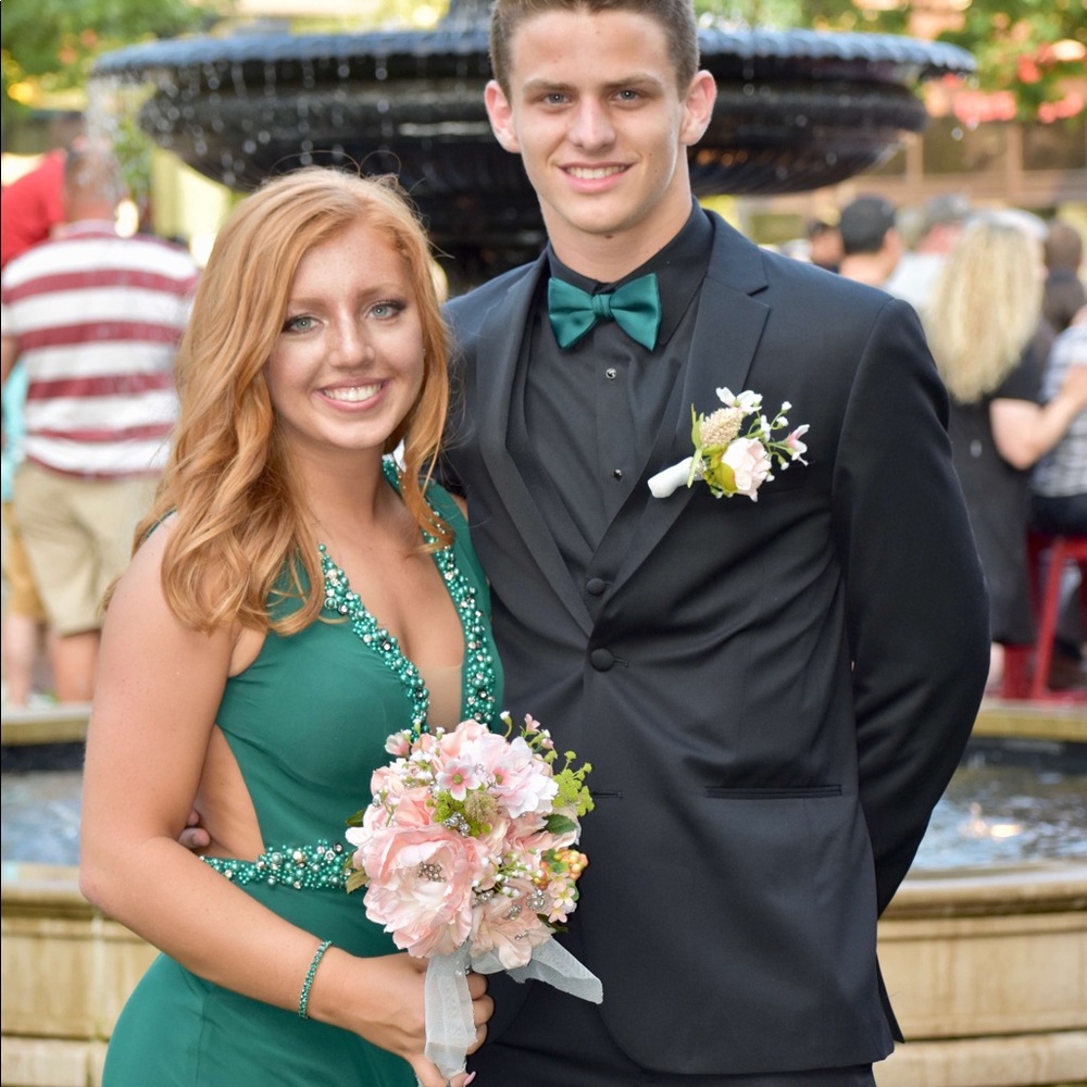 Green Prom Dress - Picture 3 of 4